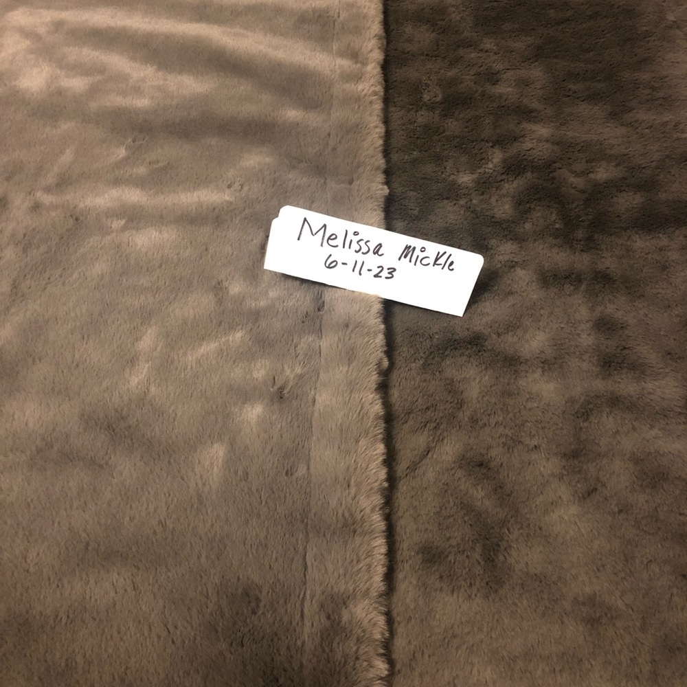 72” double charcoal OG Bunny by minky corner